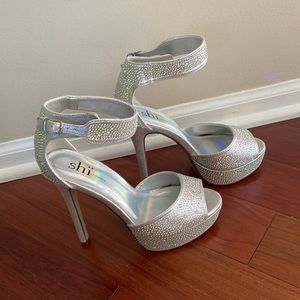 Bling bling high heels for wedding or fun party in size 6